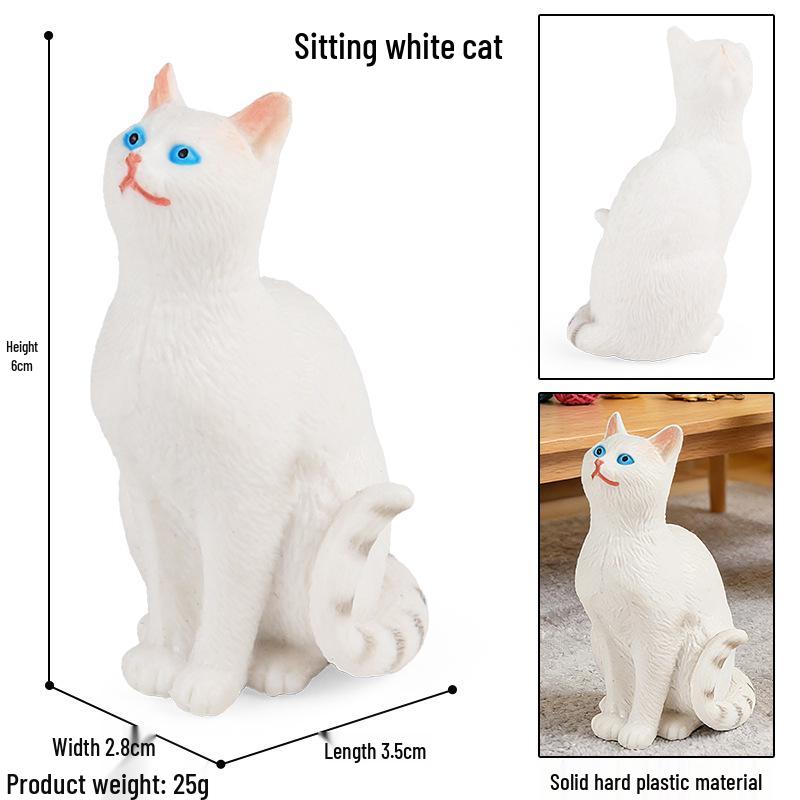 Cross-border Realistic Cat Heart Animal Model for Car & Office Decoration