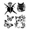 Teenytiger Is A Chic cAt tAttoo Sticker thAt cAn Be Applied Without wAter Or scIssOrs