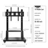 Floor-Standing LCD TV Cart with Movable Stand and Wall Mount