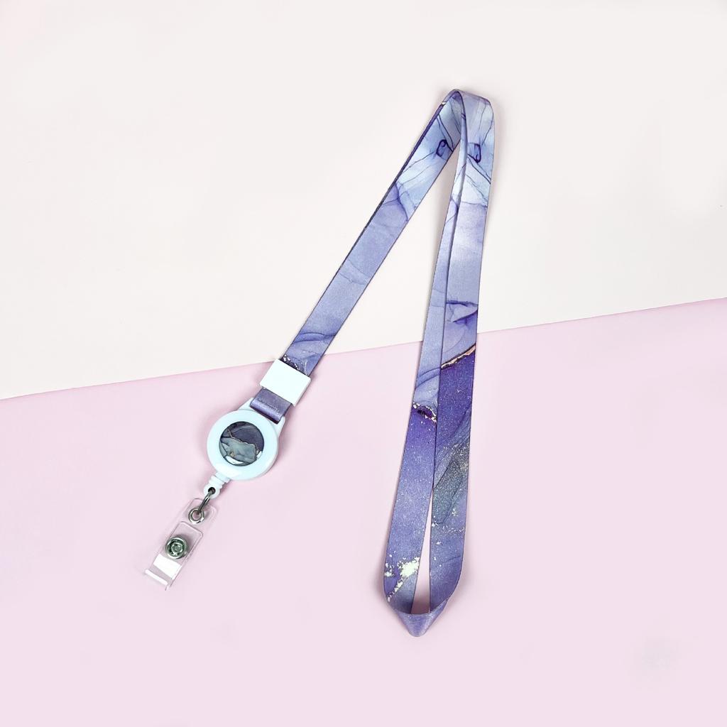 Cartoon Teleskopische Leichtziehbare Schnalle Lanyard Studenten Anti-Verlust Kartenhalter Halsband Langes Seil Arbeits Namensschild Namensschild Lanyard