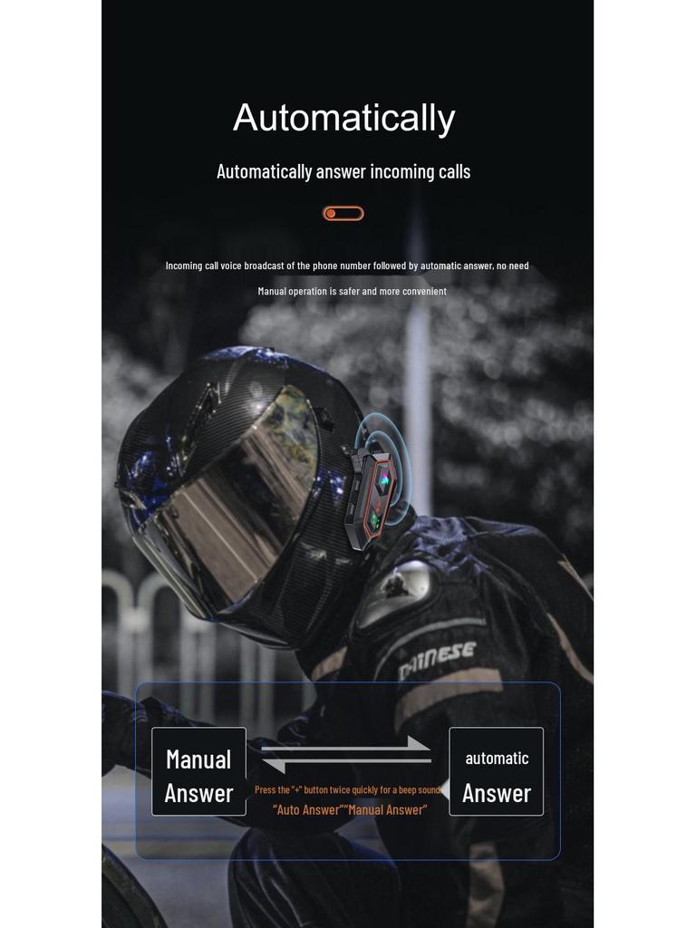 Y20-2X Motosiklet Kaskı Bluetooth İnterkom Kulaklığı