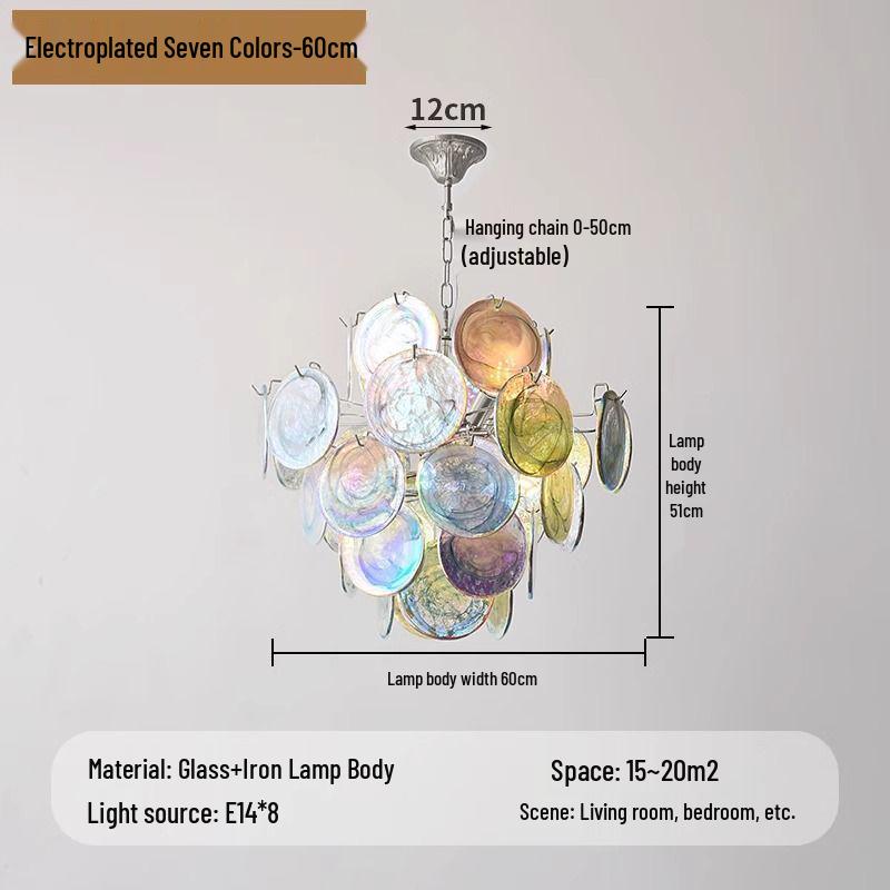 Elegant Vintage Ink Green Glass Chandelier for Living Room or Master Bedroom