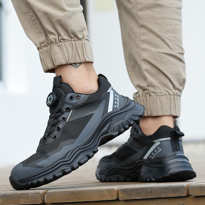 Insulation 6 Kv Work Shoes For Men Rotating Button Work Safety Shoes Puncture-Proof Indestructible Shoes Security Boots Fashion