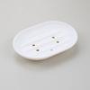 Anti-slip Silicone Soap Stand Draining Soap Box/dish Oval Silicone  Stand Bathroom Soap Box Without Perforation