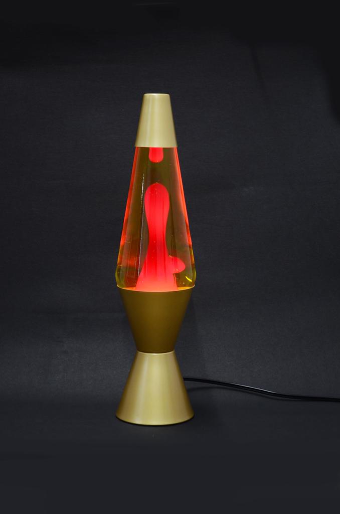 Bcl Lava Light Gold X Red Blue Table Lamp