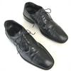 JOHNSTON & MURPHY 90er-00er Jahre Vollleder Straight Tip Oxford Schuhe Größe 8.5M 26.0-26.5cm Schwarz Businessschuhe(GEBRAUCHT)