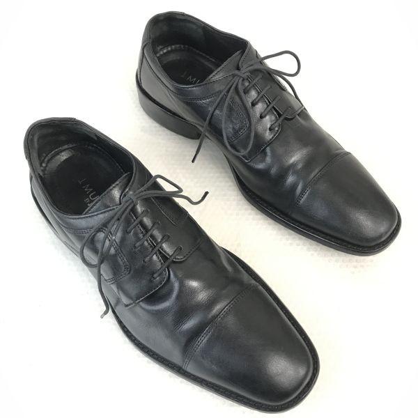 JOHNSTON & MURPHY 90s-00s All Leather Straight Tip Oxford Shoes Size 8.5M 26.0-26.5cm Black Dress Shoes(USED)