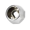 5Pcs Round Tube Clothes Rod Octagonal Flange Holder Base Wardrobe Tube Bracket (25mm Diameter)