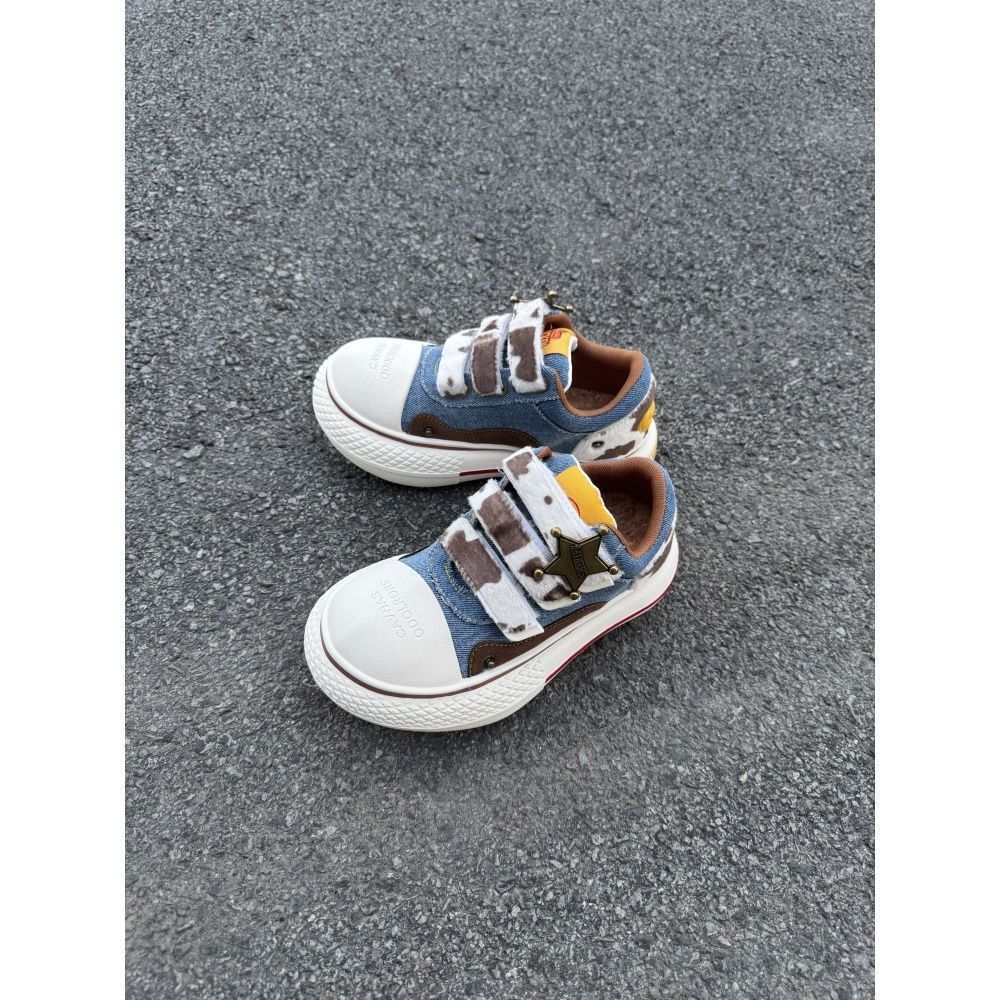 

Микки туфли с большой головой Дискус шарнир повседневная мода платформа увеличивающая рост парусиновые туфли универсальные 40 синий