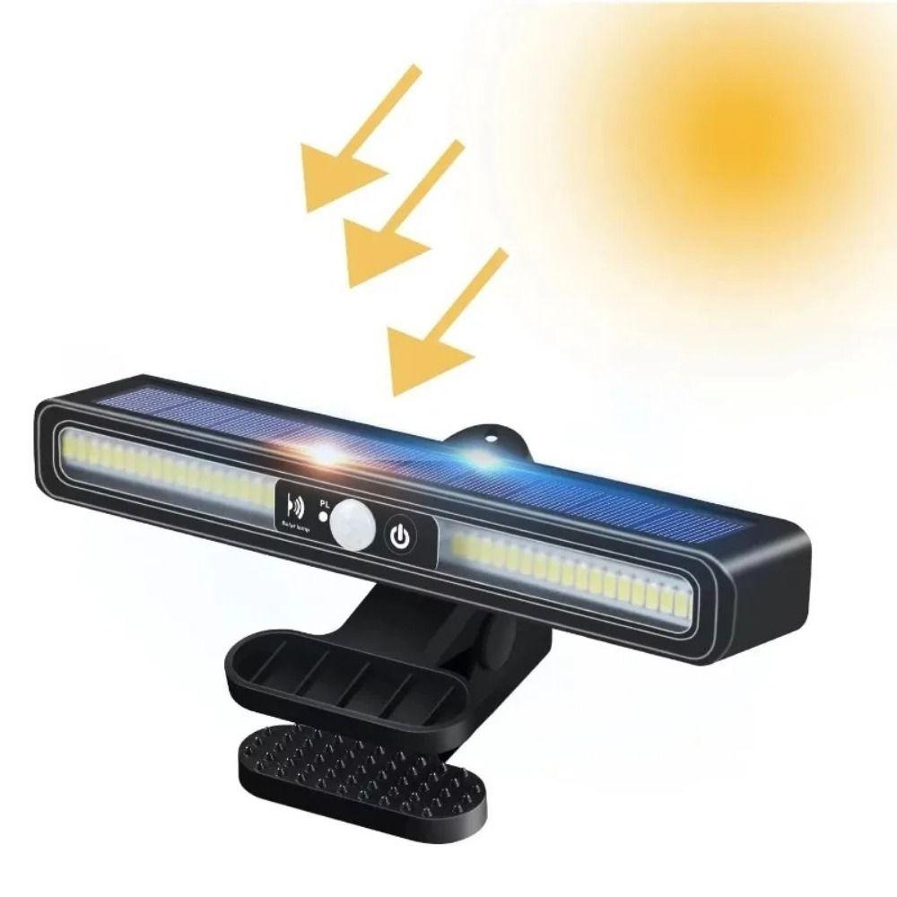 3 Lichtmodi Außenhoflampe mit Bewegungssensor LED Solarleuchte Solar-Klammerleuchte Garten
