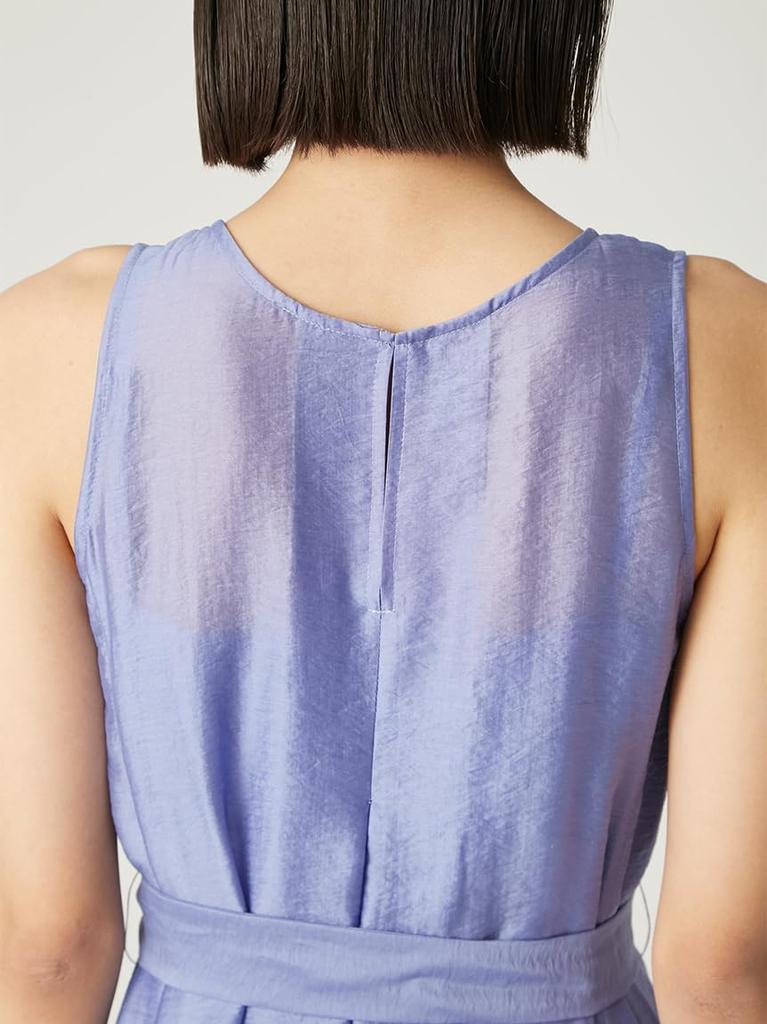 Clear Line Dress FWFO254261 BLU 1 Semi-sheer