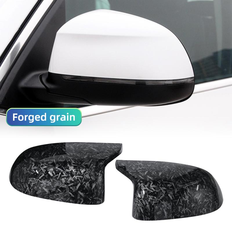 New White Style Black Carbon Fiber Look Exterior Rearview Side Mirror Cover Cap Shell for BMW X3 F25 X4 F26 X5 F15 X6 F16-2018
