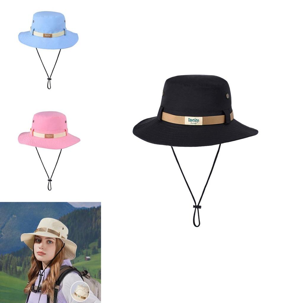 Summer Wide Brim Sun Hat With Waterproof Quickdry Fabric For Outdoor Activities