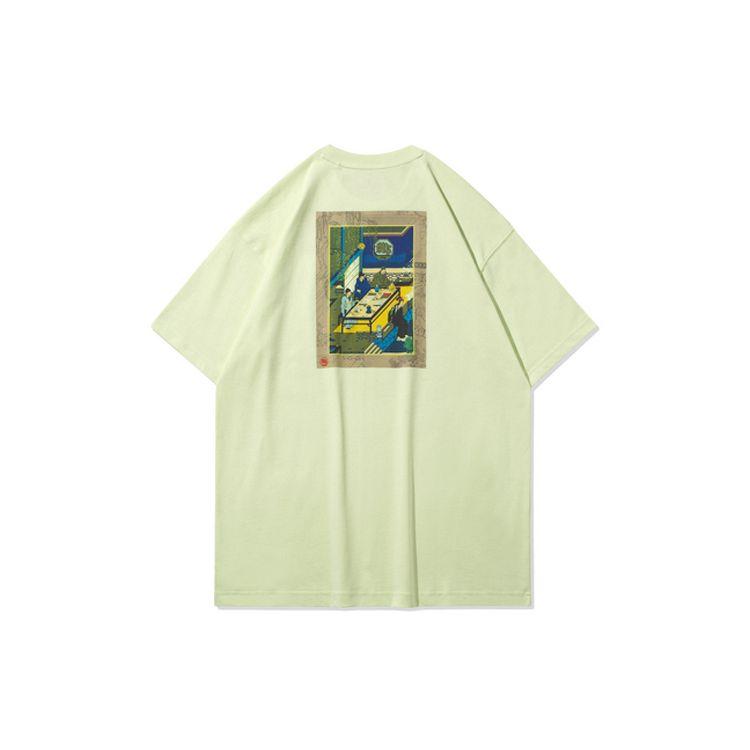 Li Ning Anti-Five Changan Youth Basketball Short Sleeve T-Shirt Men Tops Fruit-Pink Green AHSQ907-1