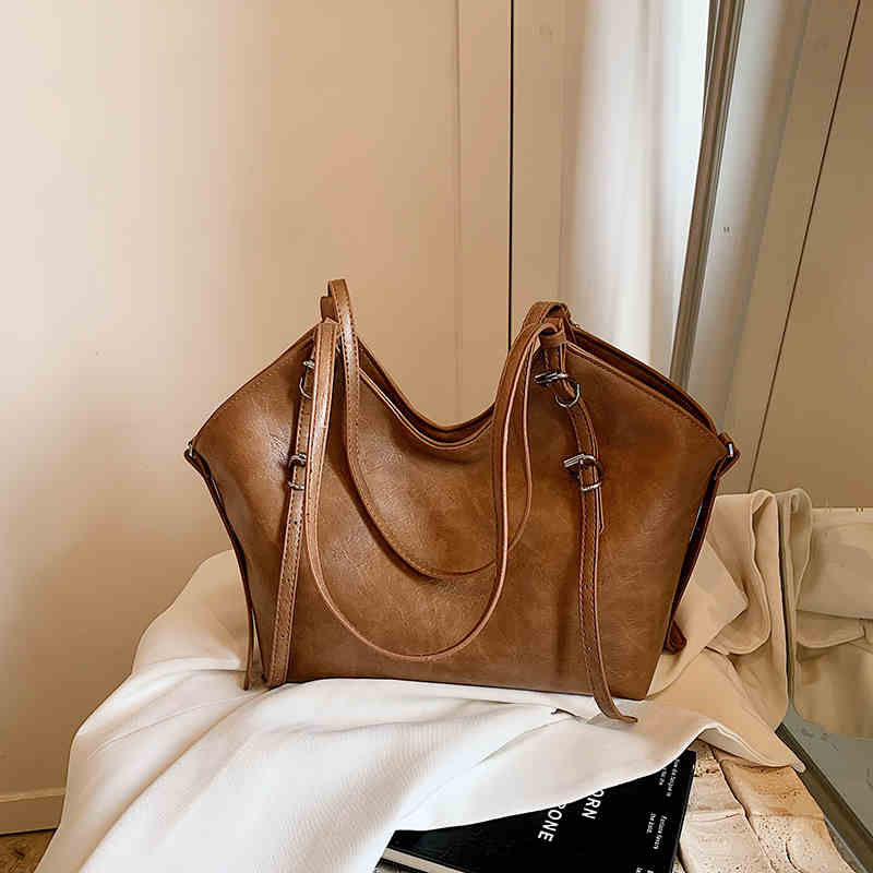 Bolsos de mano informales de piel sintética texturizada, estilo vintage, para otoño e invierno, con gran capacidad, ideales para el día a día, viajes y ocasiones especiales.