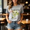 Vintage Dirty Martini Cocktail Print T Shirt Unisex Unisex Bar Lover Casual Short Sleeve Daily Wear Tops Cotton Y2k Clothes Harajuku