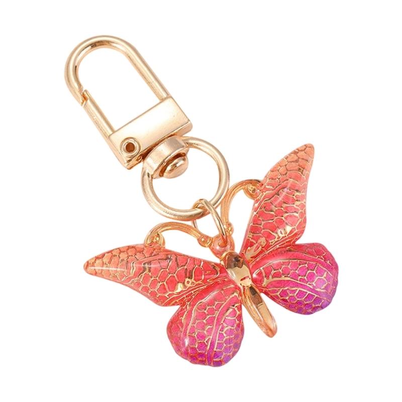 Lightweight Luggage Accessory With Butterfly Shape And Reinforced Metal Hook Fashion Bag Pendant Bags Charm for Women