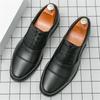 Fashion Classics Designer New Black Brown Men's Pointed Lace Up Oxford Shoes Gentleman Wedding Dress Homecoming Formal Wedding Footwear