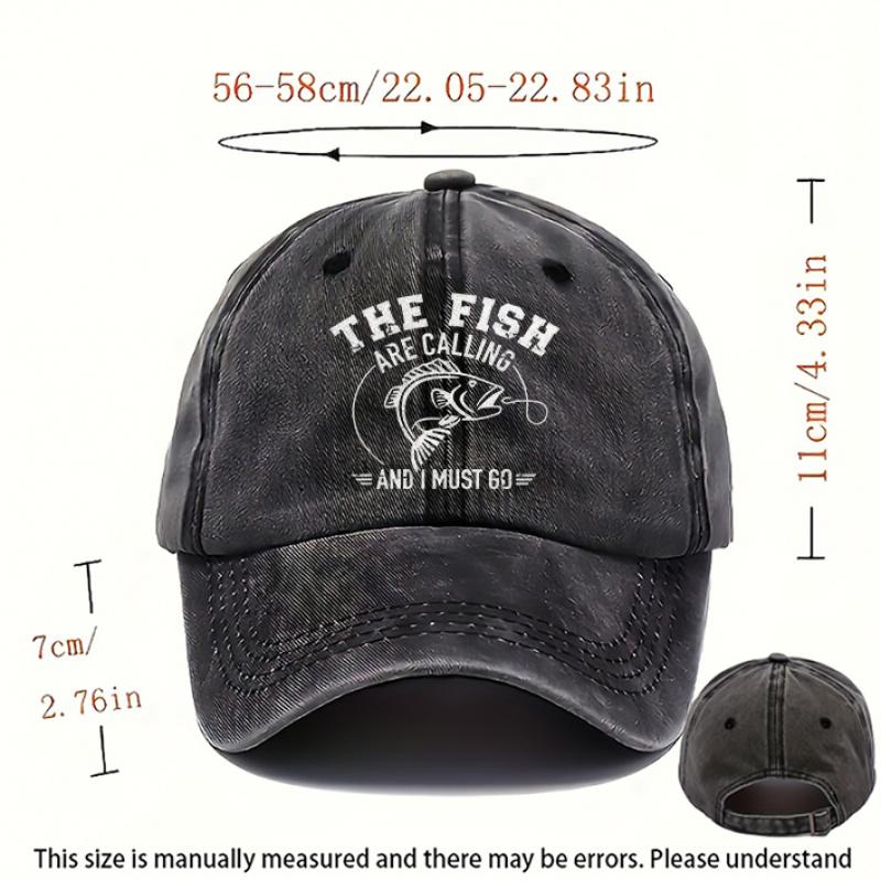 Pc of FishingThemed Baseball Cap Suitable for Men Casual Cap for Women Outdoor Trucker Hat Stylish Baseball Caps Breathab