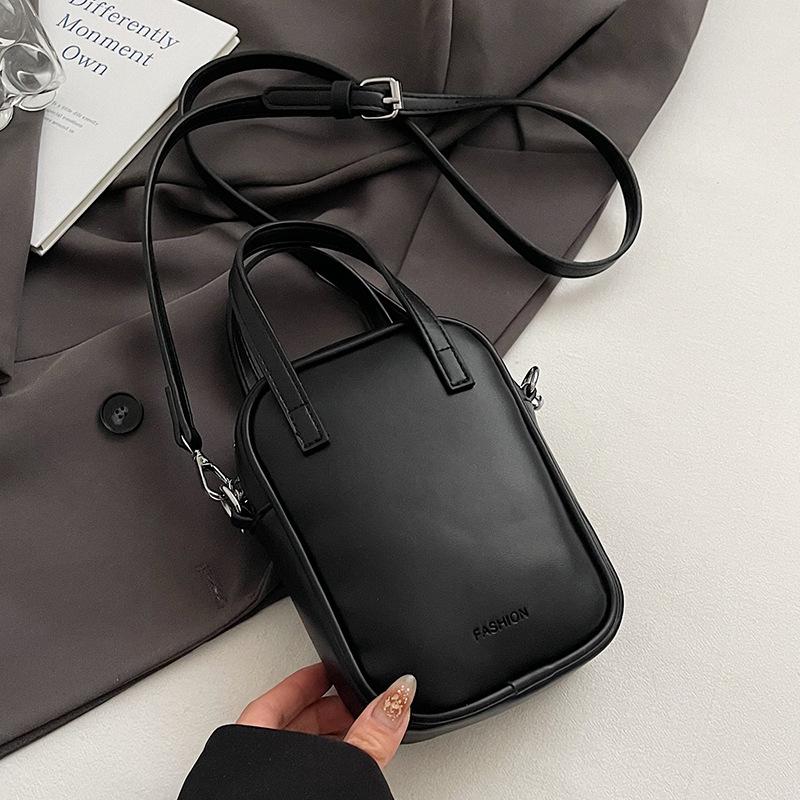 

Весенний новый продукт модная простая однотонная персонализированная сумка для мобильного телефона нишевая повседневная универсальная дорожная сумка-мессенджер женская