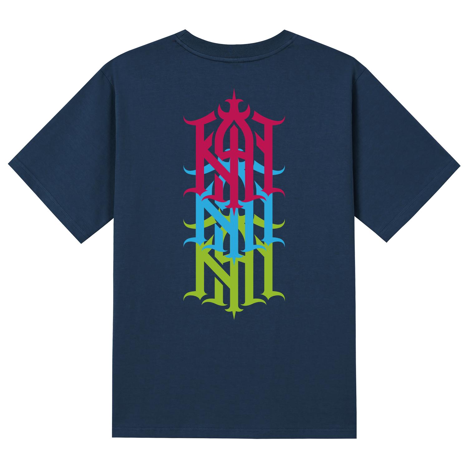 Khan 6312 Ktn0046 Khan Symbol Cross Short Sleeve T-Shirt - Navy Navy/M