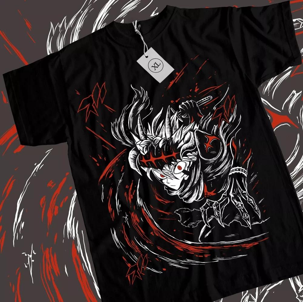 Asta Yuno Tshirt Black Clover Top Anime Unisexga Girl Gifts Black TShirt S