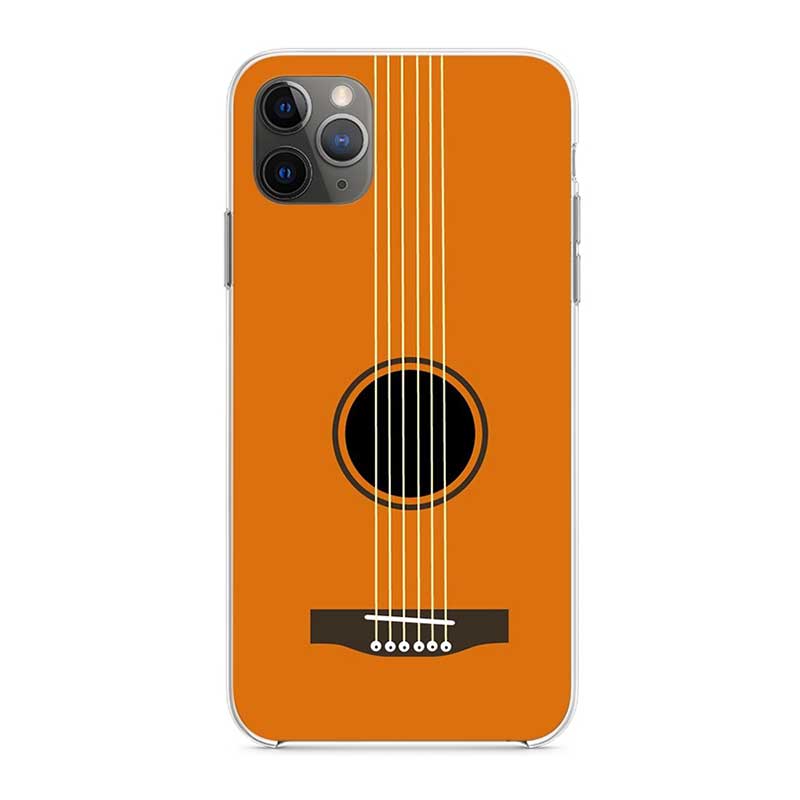Guitar Music Soft Mobile Phone Covers For IPhone X XS MAX SE 2020 XR 11 11Pro 12 Mini Shell 8 7 6 6S Plus Transparent TPU Case