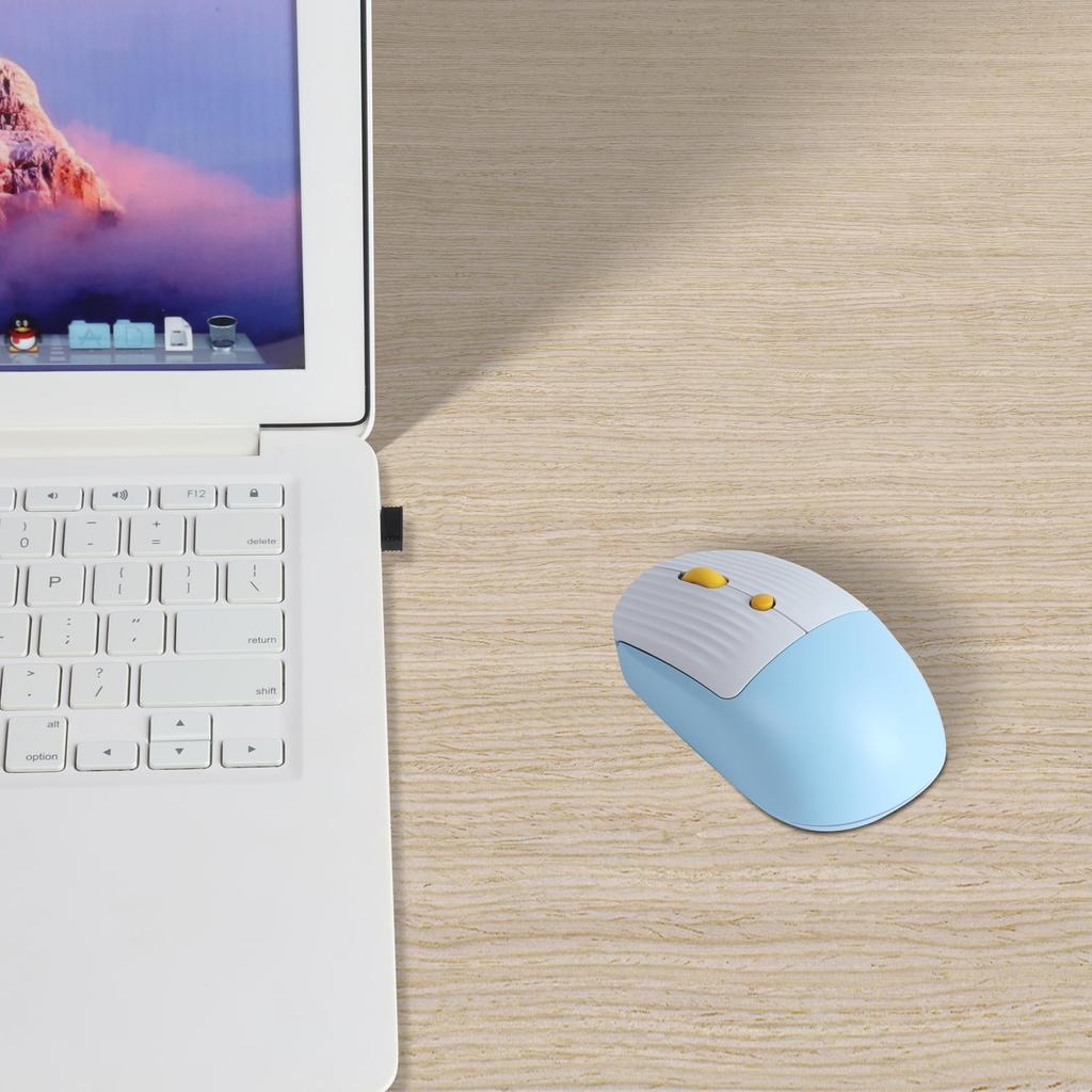 M11 2.4Ghz USB Wireless Mouse, Quiet, Rechargeable, Compact, 4-Button, USB Optical, Lightweight, Portable, Suitable for Women and Kids, Compatible