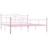 Rosa Metallbettgestell 180 x 200 cm