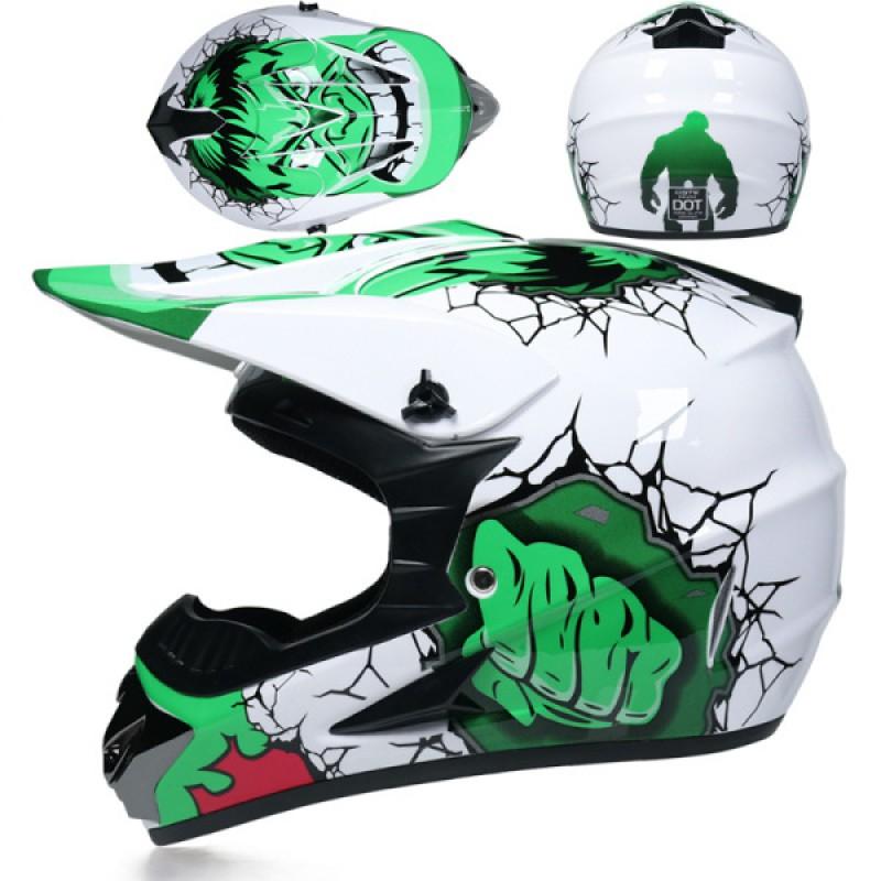 Full Face ABS Off-Road Motorcycle Helmet Men Women Lightweight Safety Gear In Multiple Colors Sizes