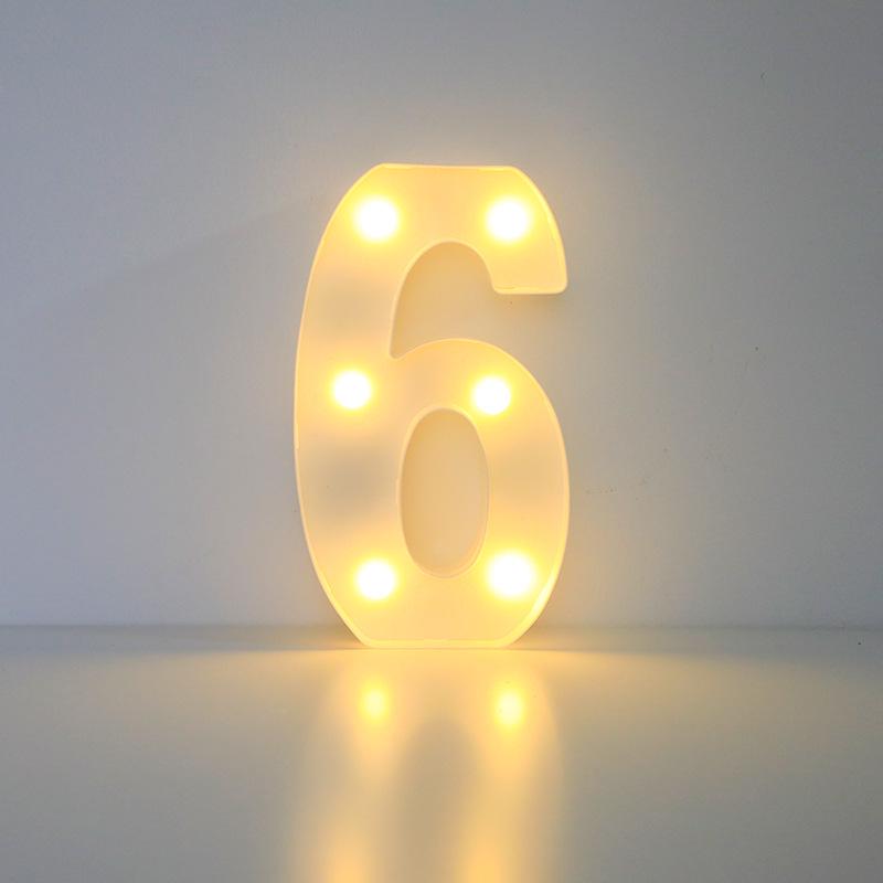 Romantic Letter & Number Lamp - Birthday Proposal Surprise Scene Decoration