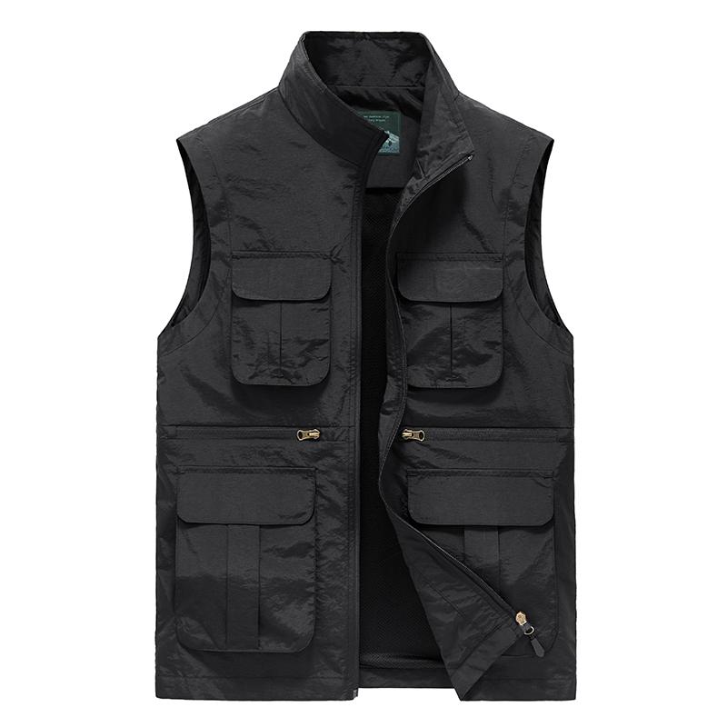 Outdoor Quick Dry Waterproof Breathable Jacket Sleeveless Fishing Photography Tactical Plus Size Gilet Unisex Vest