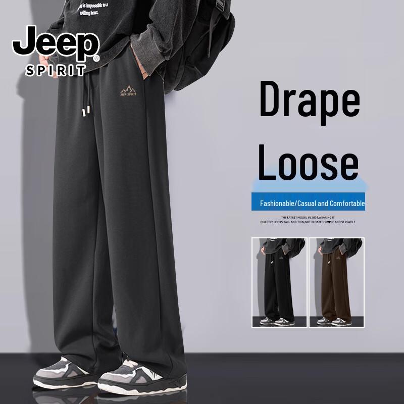 JEEP SPIRIT Men's Heavyweight Straight-Leg Casual Pants
