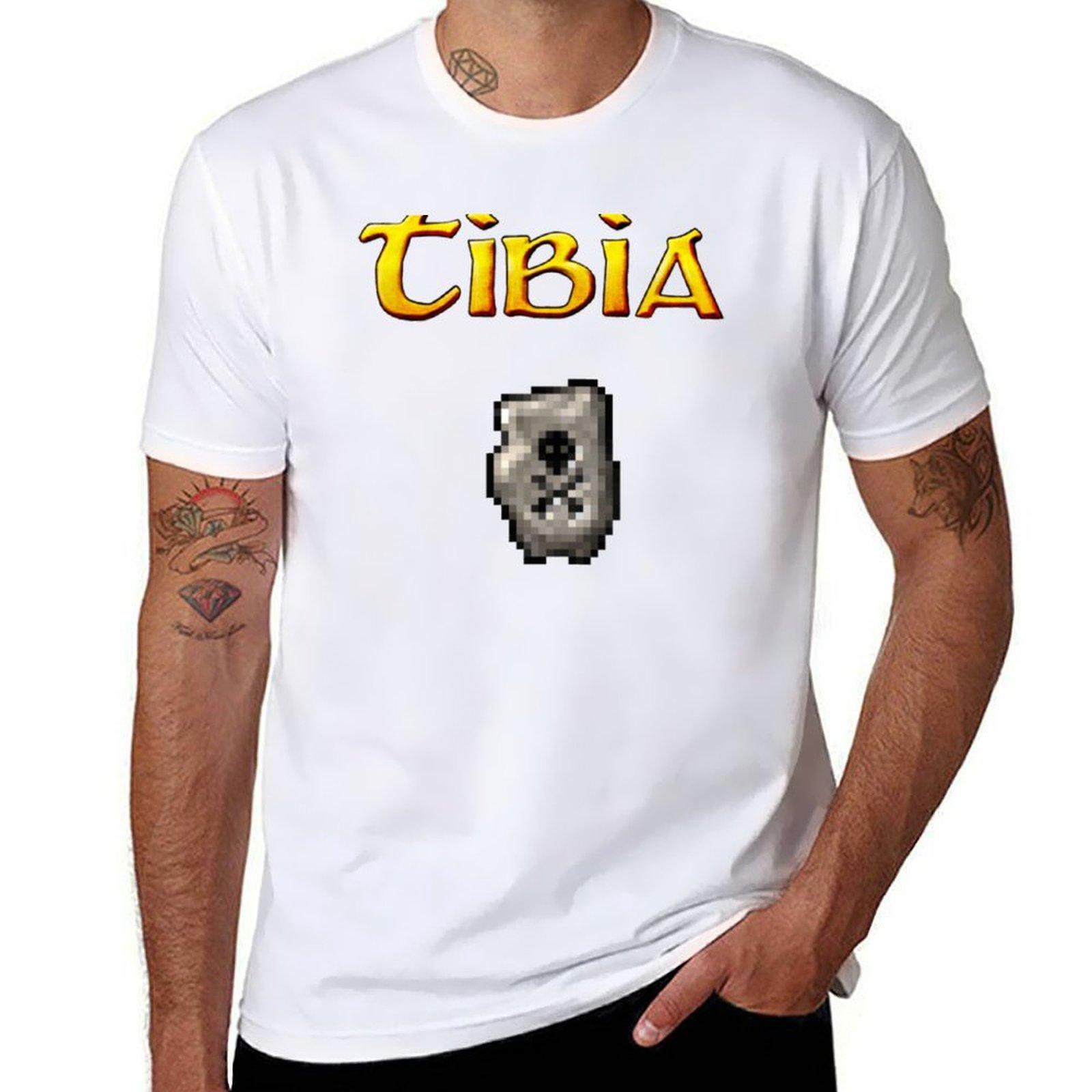 

Tibia MMORPG Sudden Death Rune SD T-Shirt t shirts for man cotton soft t shirt man cotton t shirts cotton 100% T-Shirt 4XL