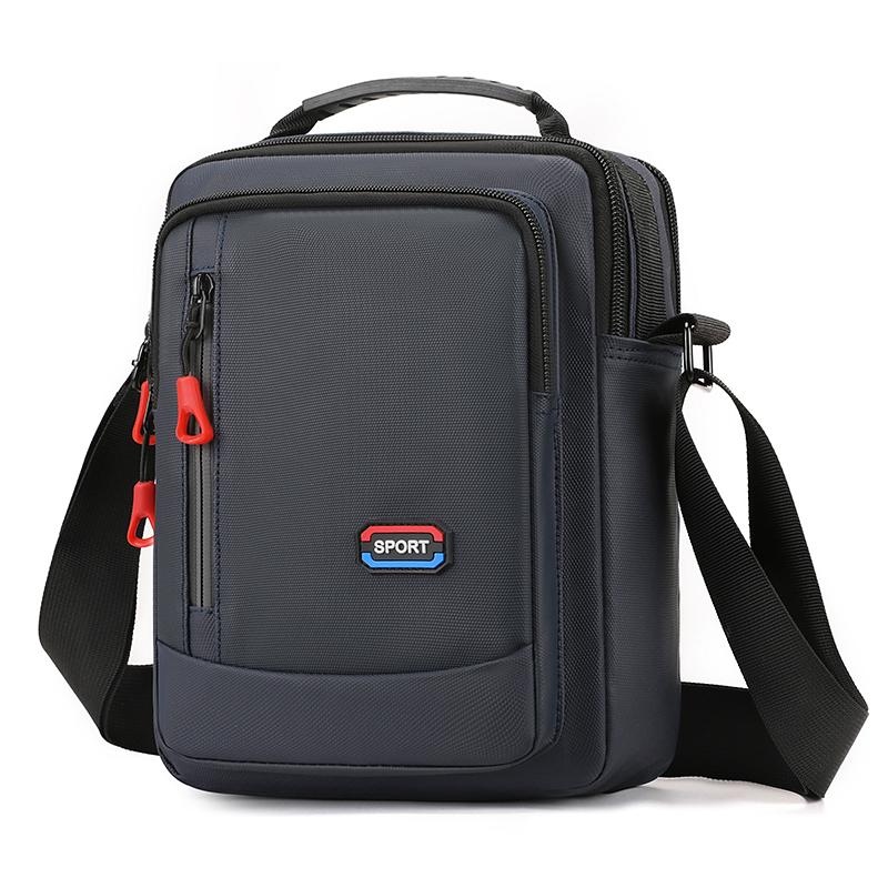 

Мужская сумка через плечо 2024 года, новая повседневная мужская сумка, водонепроницаемая, многофункциональная сумка через плечо для активного отдыха синий