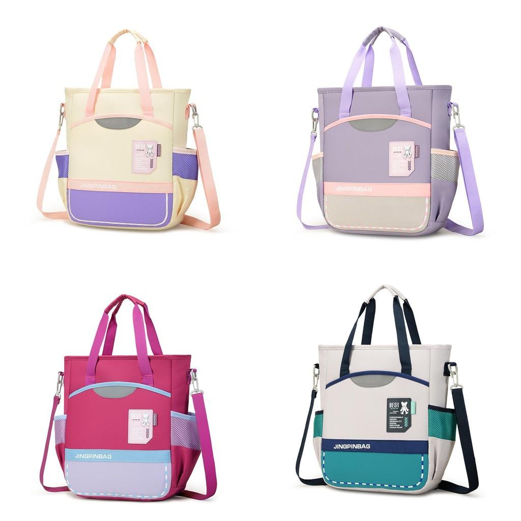 And Adorable Spacious Childrens Tote Bag In Soft Colors For Art Supplies Books And