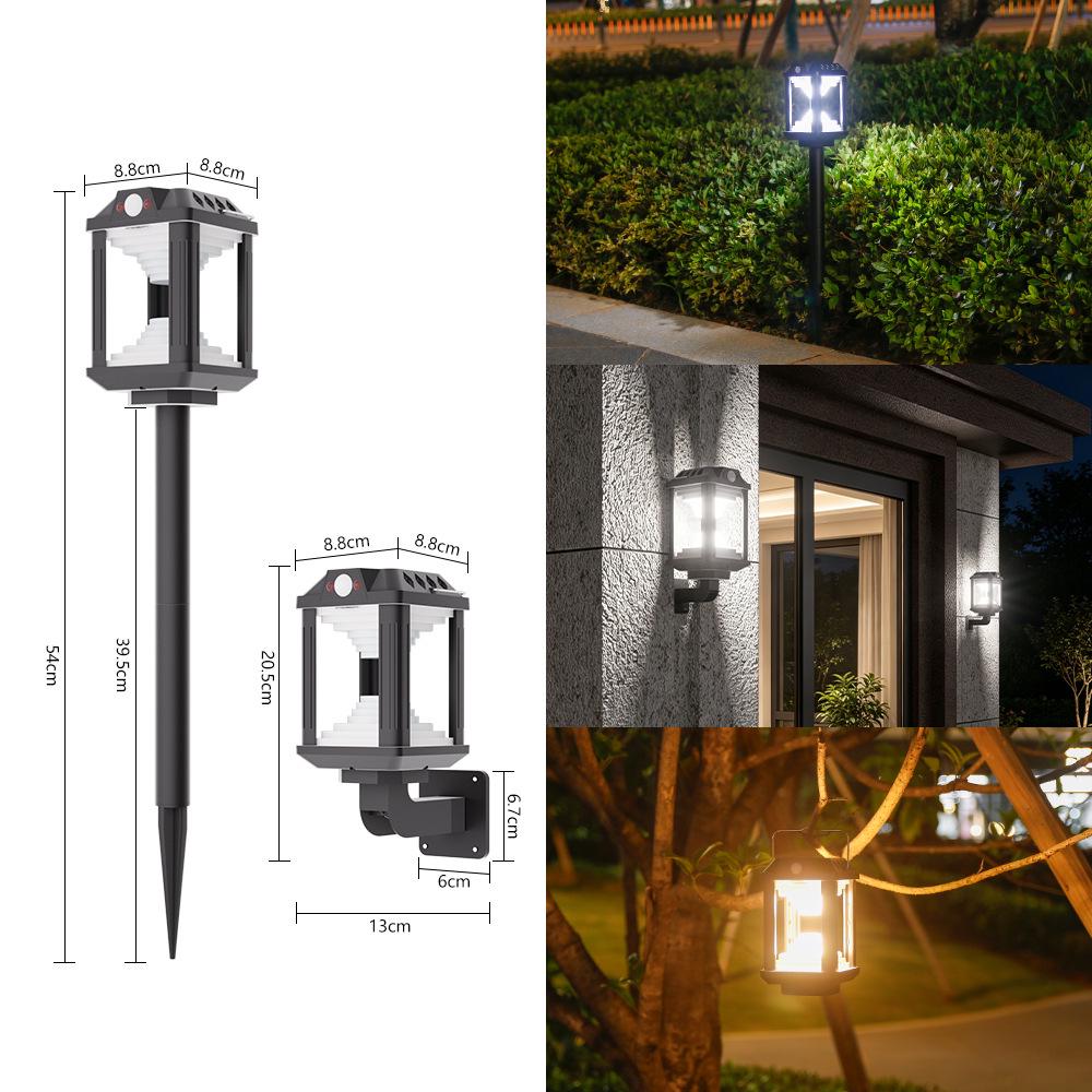 Solar Garden Landscape Lamp with Ground Plug for Outdoor Courtyard Solar Landscape Lamp