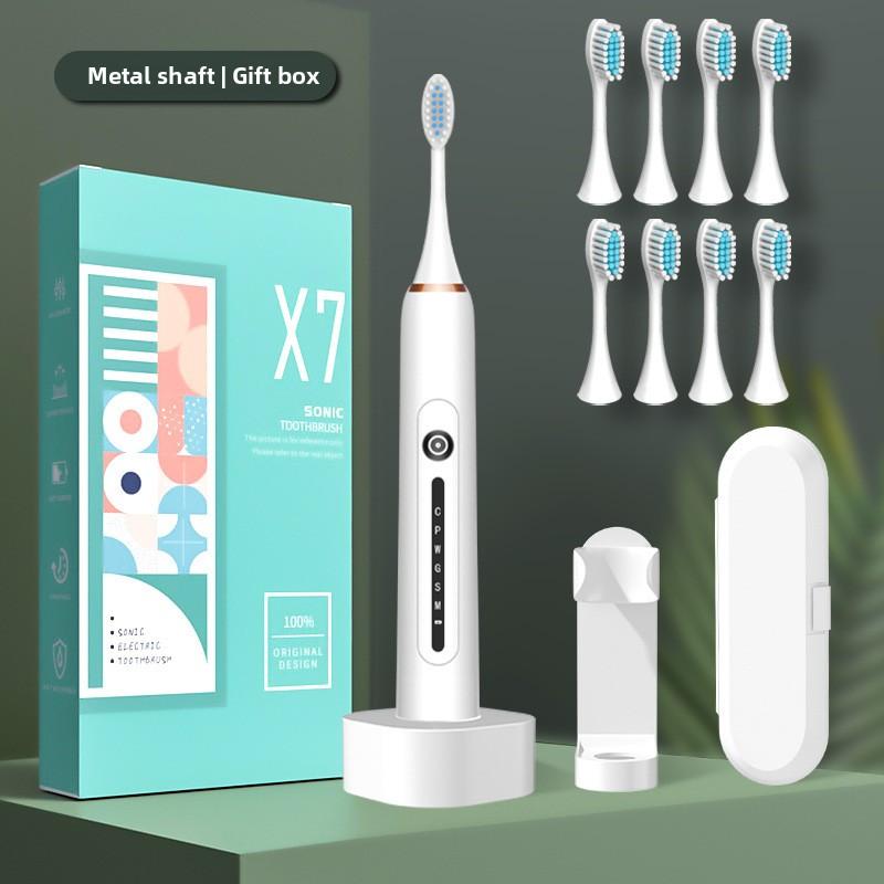 Weiche Borsten Elektrische Zahnbürste für Erwachsene Smart Home Schallzahnbürste Tragbar für Paare Lade-Set
