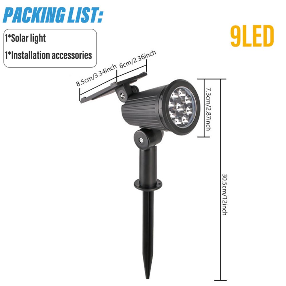 Outdoor Solar LED Lawn Lamp Plug-in Lamp Garden Landscape Lamp Decorative Colorful Light Suitable for Garden Terrace Courtyard