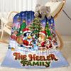 Christmas Friends Personalized Name Blanket Gift Personalized Blanket Comfortable Suitable for Couch Home Decor Livingroom Nap for All Occasions