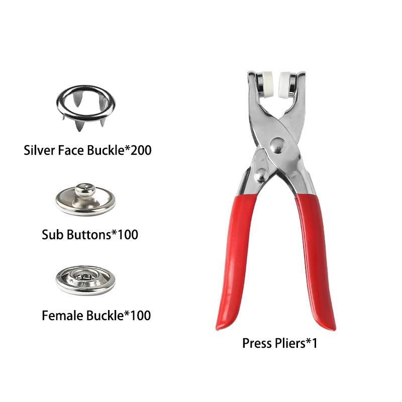 

Плоскогубцы с зубцами для колец, кнопки-защелки, набор инструментов для DIY, установка кнопок