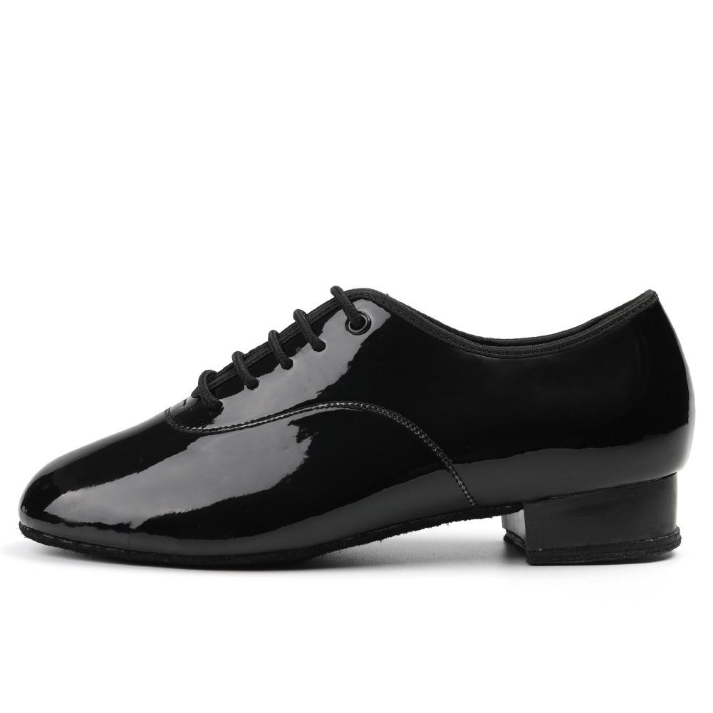 Herren Jungen Atmungsaktive Gesellschaftstanzschuhe Latein Jazz Tango Walzer Schwarze Lederschuhe