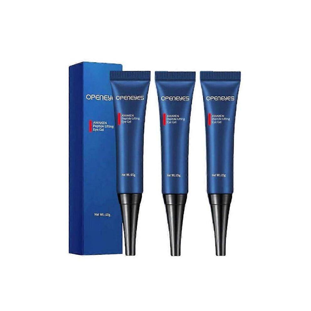 3 Pièces OPENEYES Gel Liftant Revitalisant pour les Yeux Crème Visage Collagène Anti-âge A++