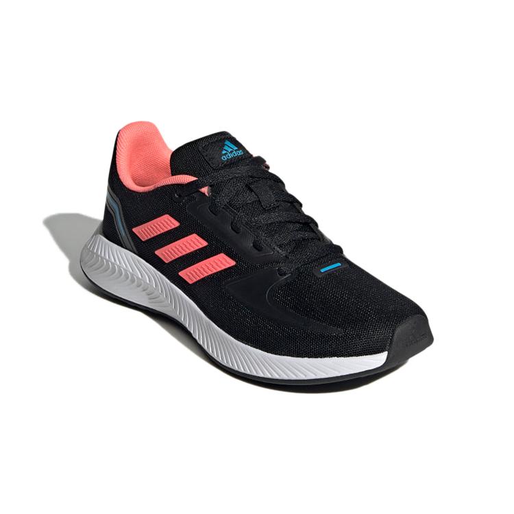 Adidas Runfalcon 2.0 Comfortable Slip Resistant, Abrasion Resistant, Breathable Low top Running Shoes Black Pink Kids' GX3537