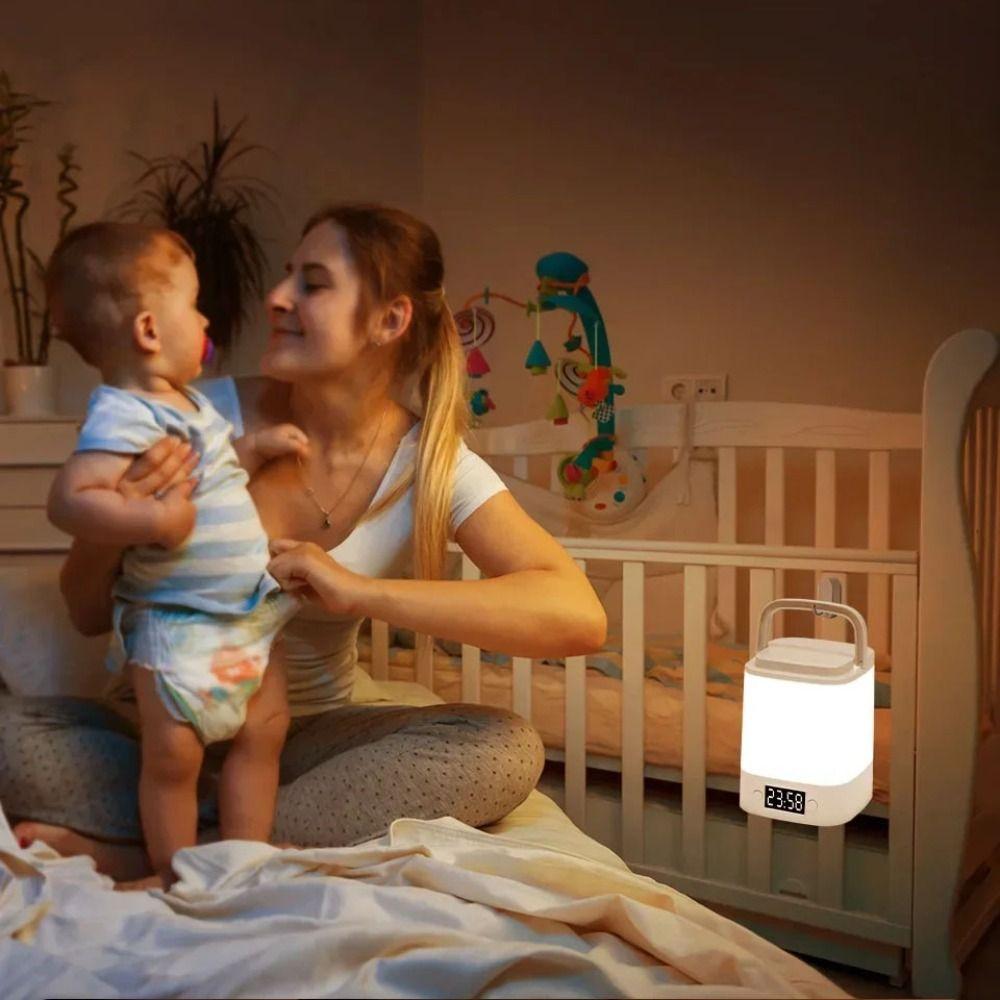 3 Modes Night Light Timer Function Bedside Lamp Atmosphere Dimmable Night Light Nursery