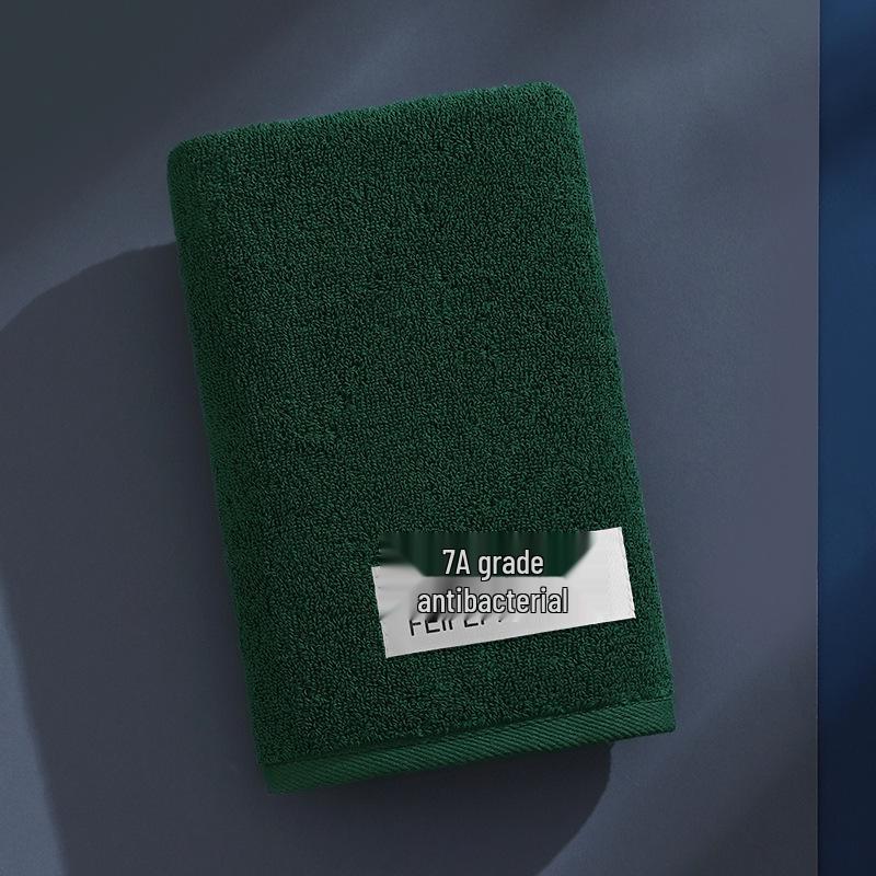 100% A-Grade Antibacterial Cotton Bath Towel - Thick, Soft, Absorbent, Quick-Drying, Adult Size Washcloth