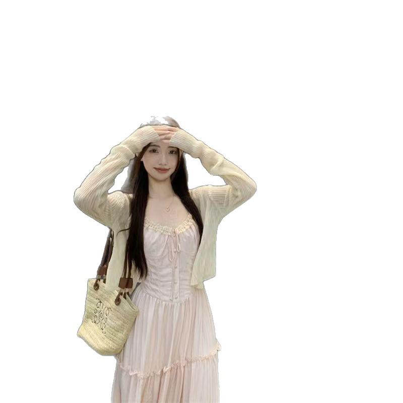 Pink French Lace Patchwork Camisole Dress - Summer Fairy Style