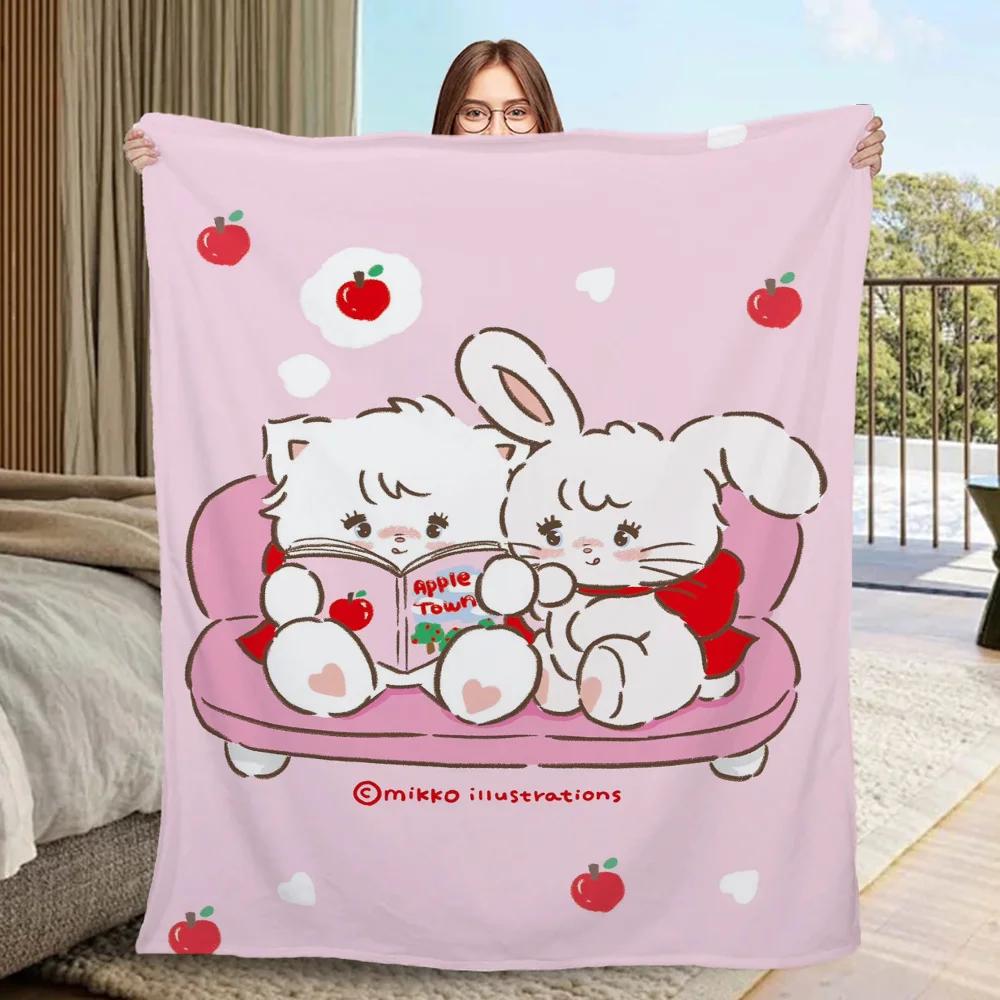 Designer Throw Blanket Sofa M-mikkoS Home Interior Fluffy Plaid Bed Blankets & Throws Warm Blankets for Cold Microfiber Bedding