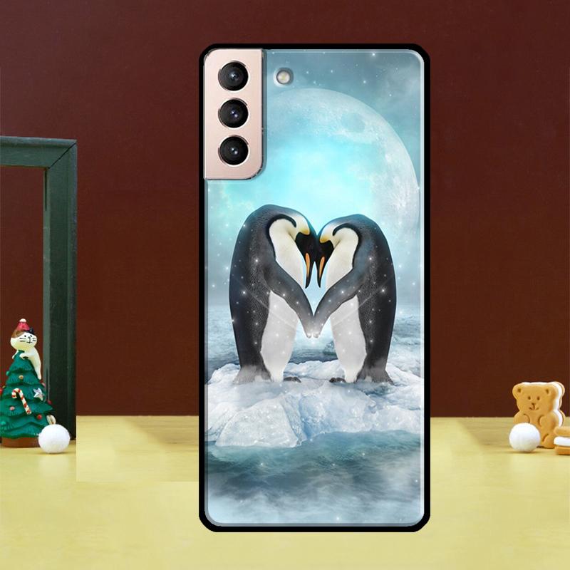 Penguin Case For Samsung Galaxy S23 S21 S22 Ultra S8 S9 S10 Note 10 Plus Note 20 Ultra S20 FE Cover