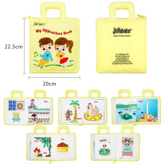 Montessori Toys for Kids Baby Cloth books Learning Education 3D Quiet Fabric Activity Story Book For Toddlers Enlightenment Gift